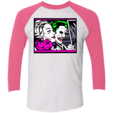 T-Shirts Heather White/Vintage Pink / X-Small In The Jokecar Triblend 3/4 Sleeve