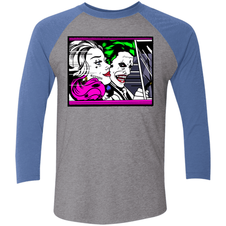 T-Shirts Premium Heather/Vintage Royal / X-Small In The Jokecar Triblend 3/4 Sleeve