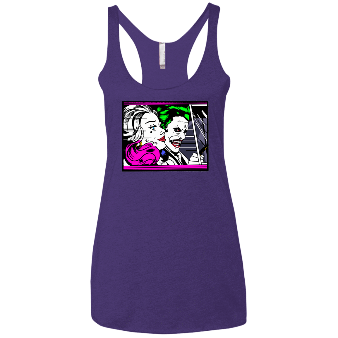T-Shirts Purple Rush / X-Small In The Jokecar Women's Triblend Racerback Tank