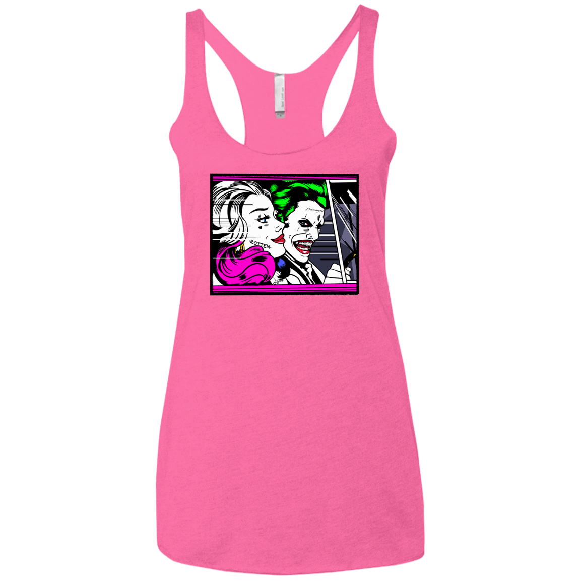 T-Shirts Vintage Pink / X-Small In The Jokecar Women's Triblend Racerback Tank