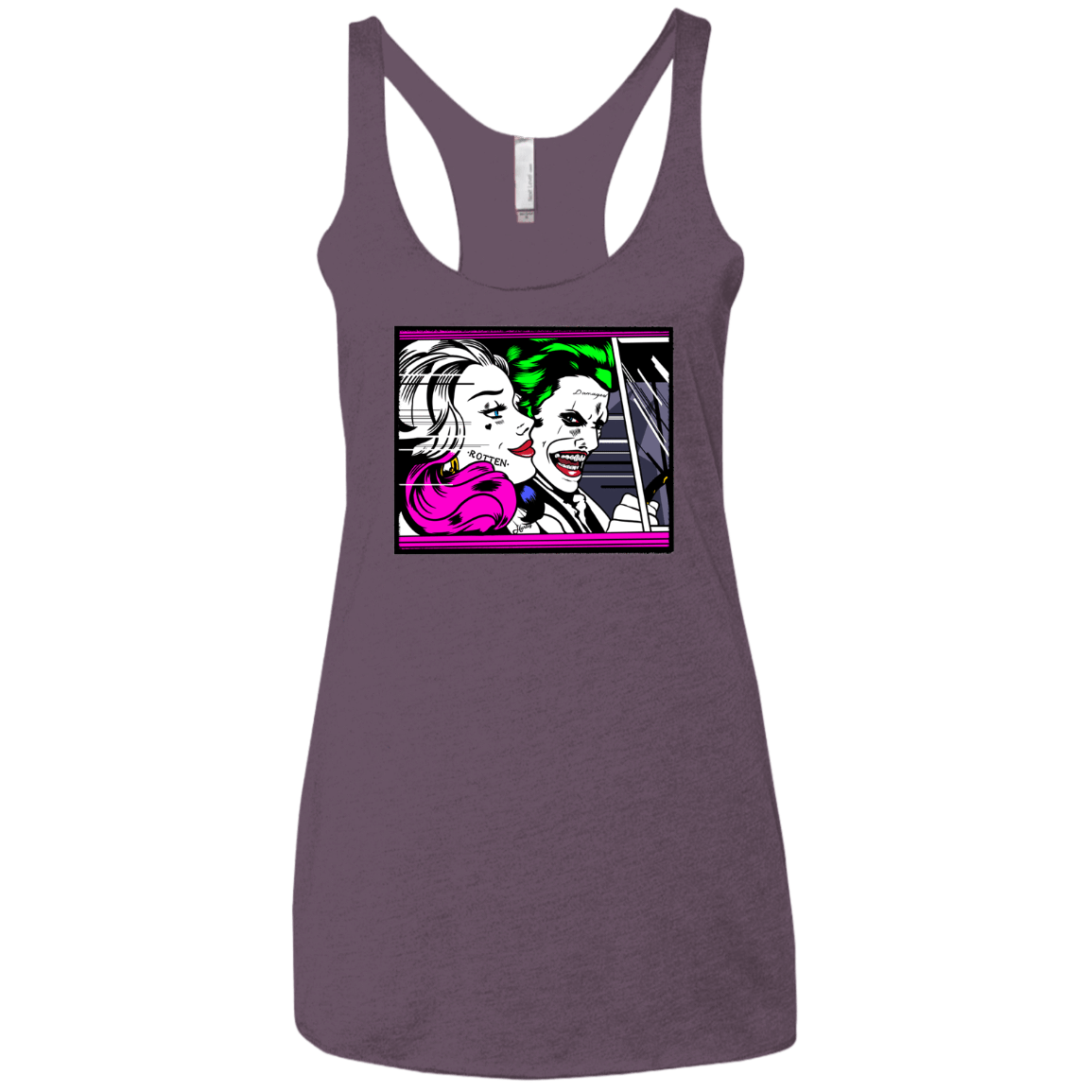 T-Shirts Vintage Purple / X-Small In The Jokecar Women's Triblend Racerback Tank