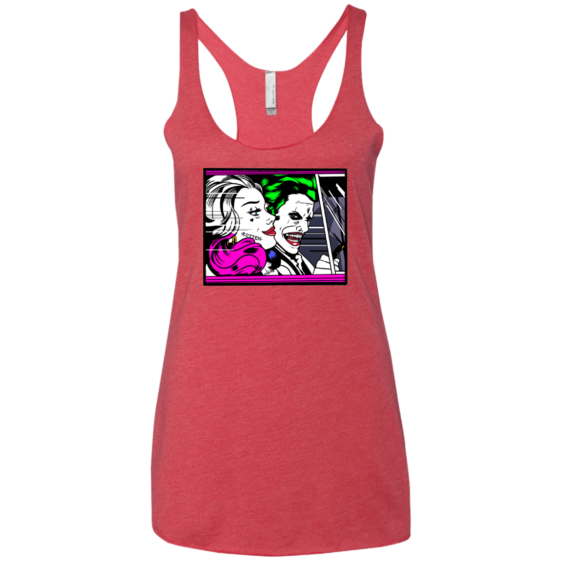 T-Shirts Vintage Red / X-Small In The Jokecar Women's Triblend Racerback Tank