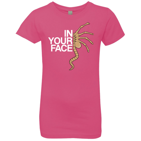 T-Shirts Hot Pink / YXS IN YOUR FACE Girls Premium T-Shirt