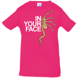 T-Shirts Hot Pink / 6 Months IN YOUR FACE Infant Premium T-Shirt