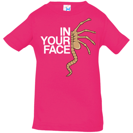 T-Shirts Hot Pink / 6 Months IN YOUR FACE Infant Premium T-Shirt