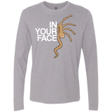 T-Shirts Heather Grey / Small IN YOUR FACE Men's Premium Long Sleeve
