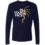 T-Shirts Midnight Navy / Small IN YOUR FACE Men's Premium Long Sleeve