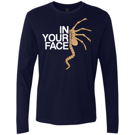 T-Shirts Midnight Navy / Small IN YOUR FACE Men's Premium Long Sleeve