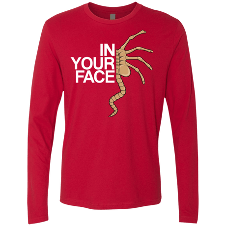 T-Shirts Red / Small IN YOUR FACE Men's Premium Long Sleeve