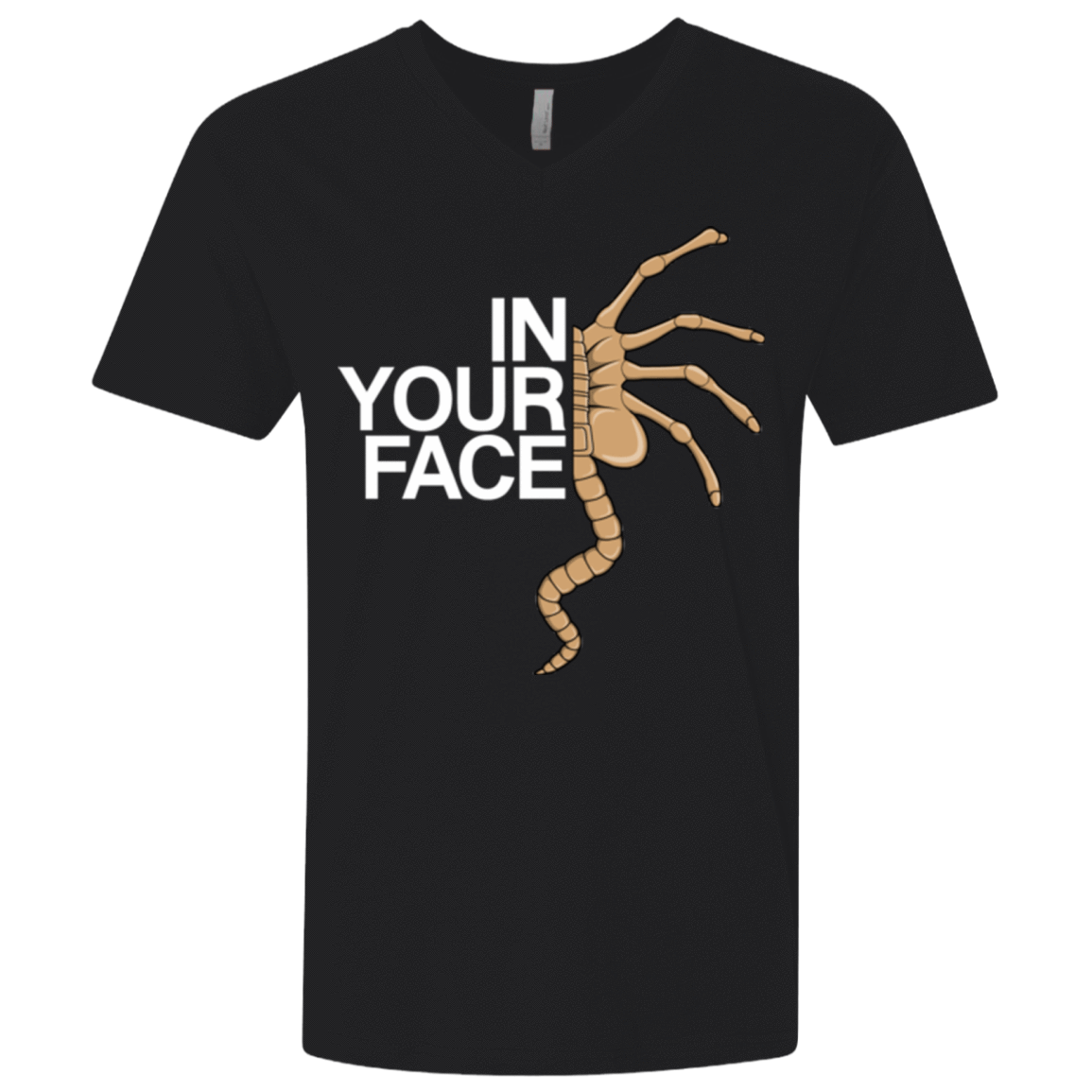 T-Shirts Black / X-Small IN YOUR FACE Men's Premium V-Neck