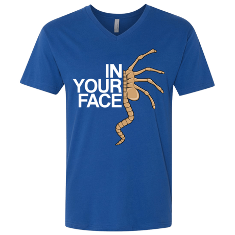 T-Shirts Royal / X-Small IN YOUR FACE Men's Premium V-Neck