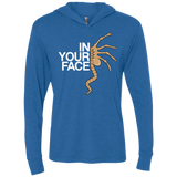 T-Shirts Vintage Royal / X-Small IN YOUR FACE Triblend Long Sleeve Hoodie Tee