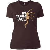 T-Shirts Dark Chocolate / X-Small IN YOUR FACE Women's Premium T-Shirt