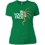 T-Shirts Kelly Green / X-Small IN YOUR FACE Women's Premium T-Shirt
