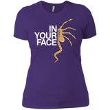 T-Shirts Purple / X-Small IN YOUR FACE Women's Premium T-Shirt