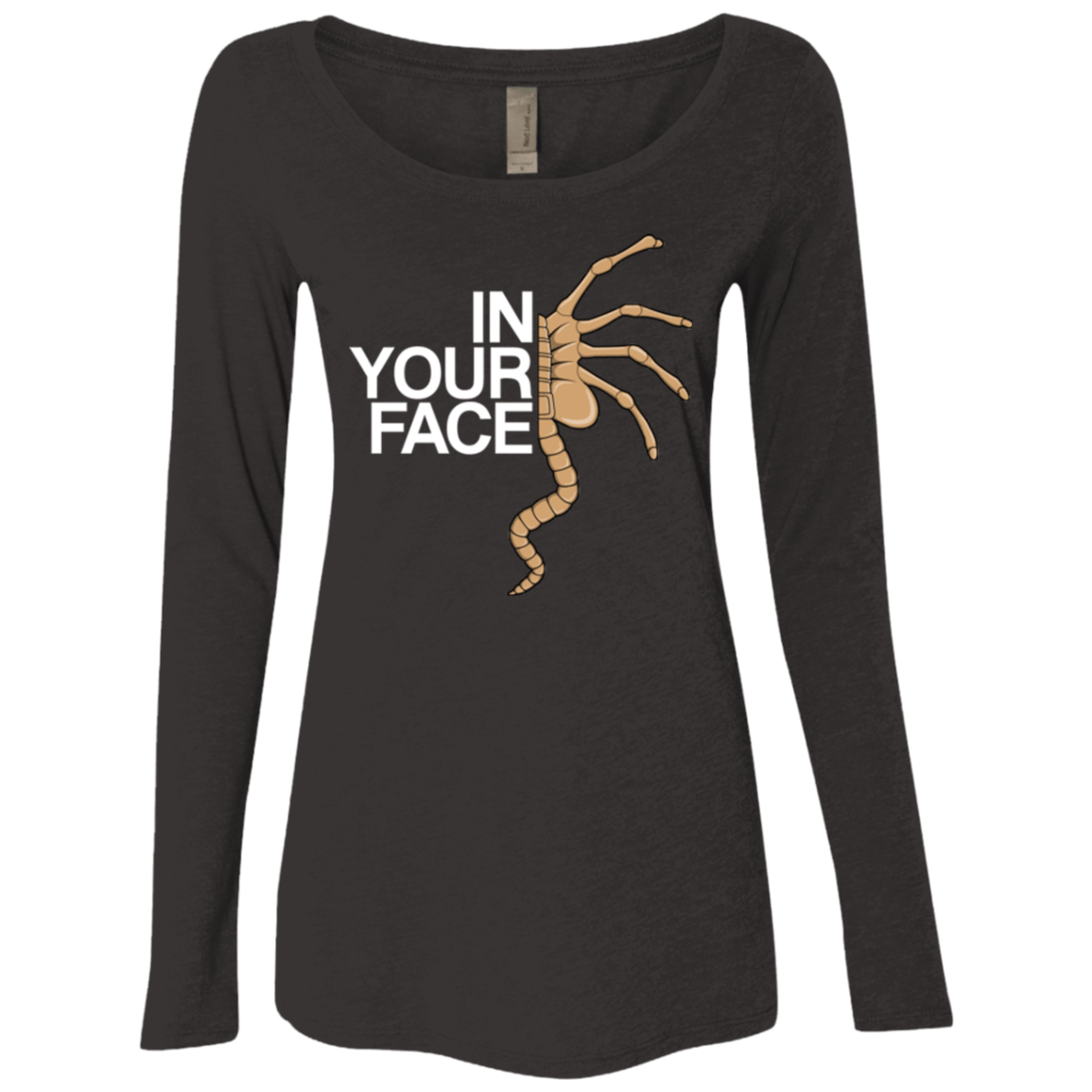 IN YOUR FACE Women's Triblend Long Sleeve Shirt