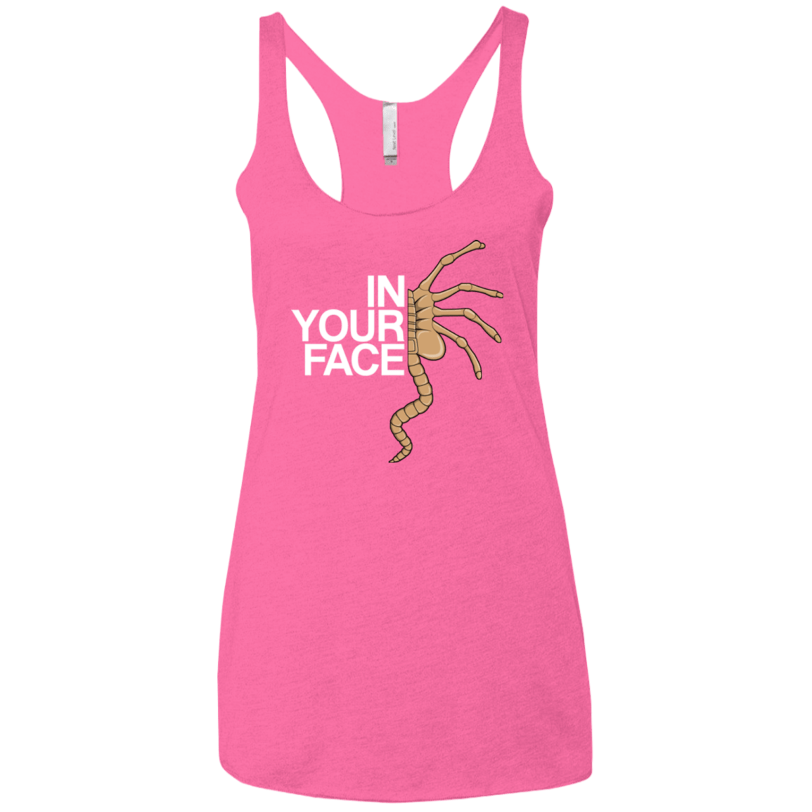 IN YOUR FACE Women's Triblend Racerback Tank