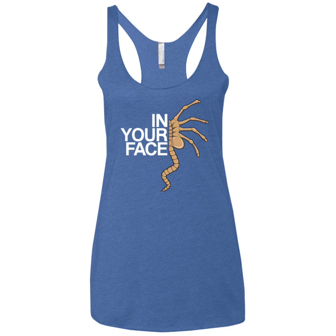 T-Shirts Vintage Royal / X-Small IN YOUR FACE Women's Triblend Racerback Tank