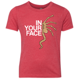 T-Shirts Vintage Red / YXS IN YOUR FACE Youth Triblend T-Shirt