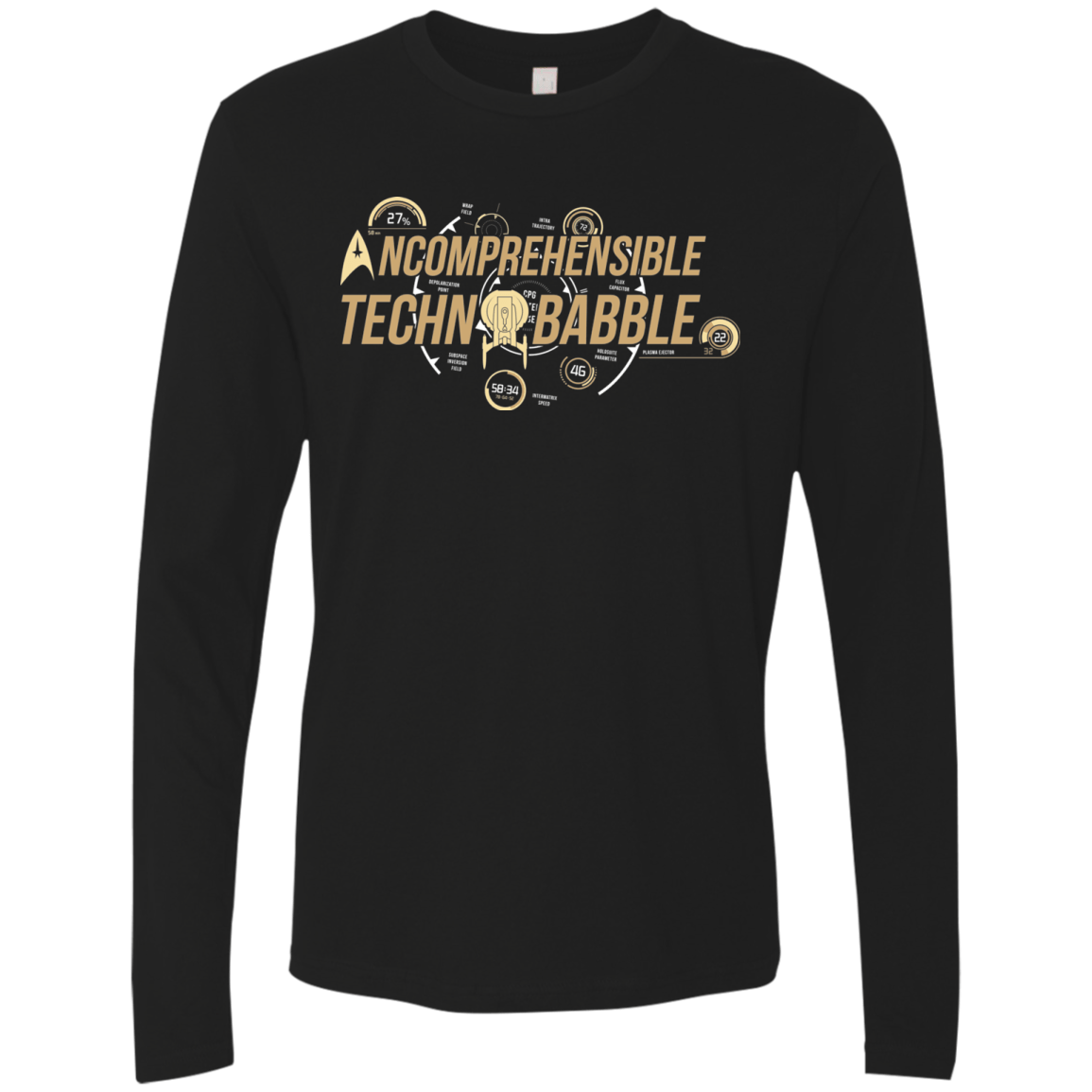 T-Shirts Black / S Incombrehensible Technobabble Men's Premium Long Sleeve