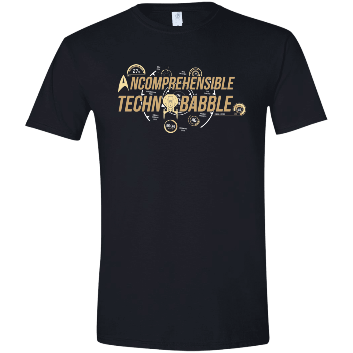 T-Shirts Black / X-Small Incombrehensible Technobabble Men's Semi-Fitted Softstyle
