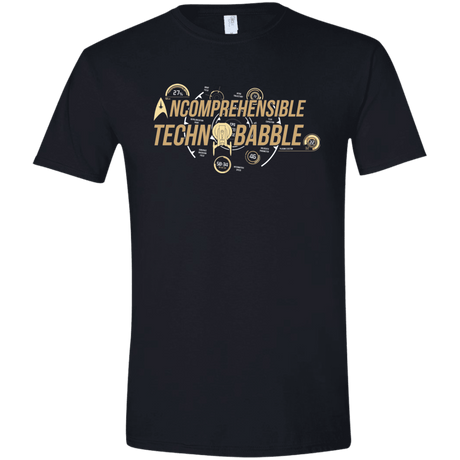 T-Shirts Black / X-Small Incombrehensible Technobabble Men's Semi-Fitted Softstyle
