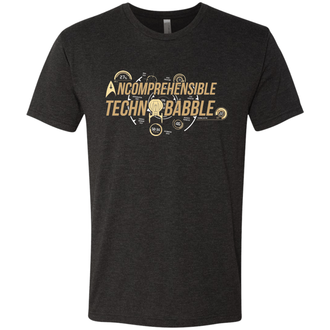 T-Shirts Vintage Black / S Incombrehensible Technobabble Men's Triblend T-Shirt