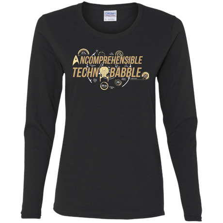 T-Shirts Black / S Incombrehensible Technobabble Women's Long Sleeve T-Shirt