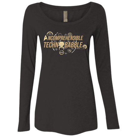 T-Shirts Vintage Black / S Incombrehensible Technobabble Women's Triblend Long Sleeve Shirt