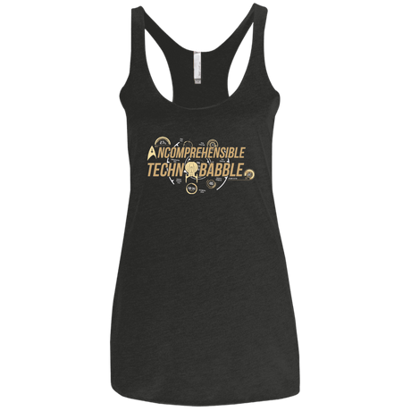 T-Shirts Vintage Black / X-Small Incombrehensible Technobabble Women's Triblend Racerback Tank