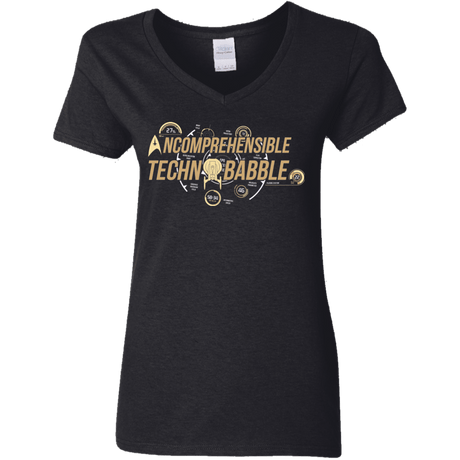 T-Shirts Black / S Incombrehensible Technobabble Women's V-Neck T-Shirt