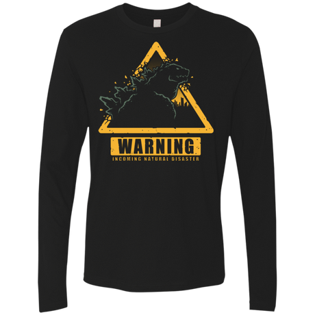 T-Shirts Black / Small Incoming Natural Disaster Men's Premium Long Sleeve