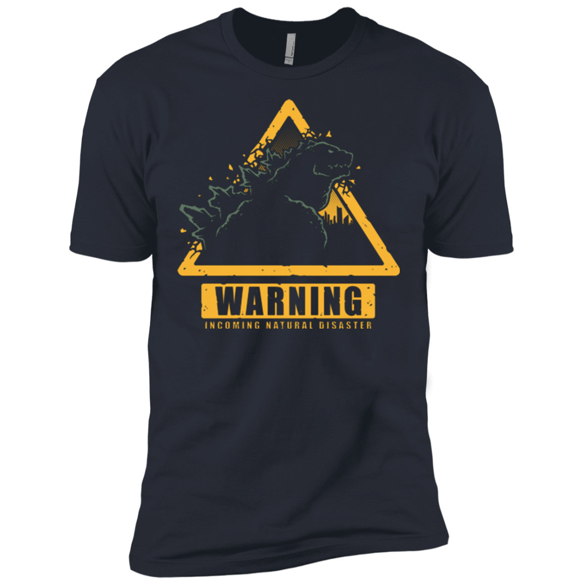 T-Shirts Indigo / X-Small Incoming Natural Disaster Men's Premium T-Shirt