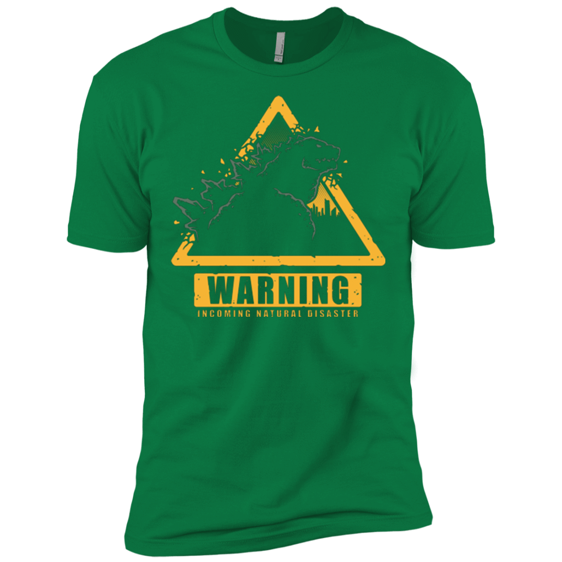 T-Shirts Kelly Green / X-Small Incoming Natural Disaster Men's Premium T-Shirt