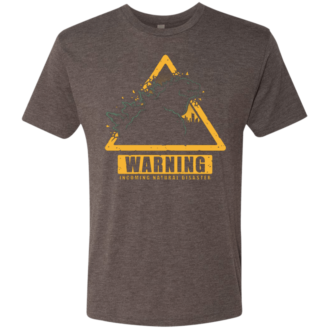 T-Shirts Macchiato / Small Incoming Natural Disaster Men's Triblend T-Shirt