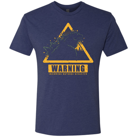 T-Shirts Vintage Navy / Small Incoming Natural Disaster Men's Triblend T-Shirt