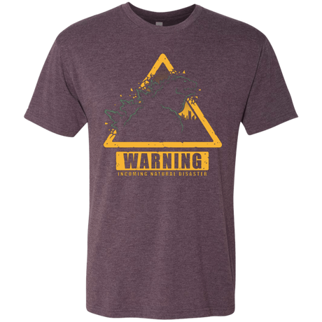 T-Shirts Vintage Purple / Small Incoming Natural Disaster Men's Triblend T-Shirt