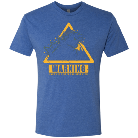 T-Shirts Vintage Royal / Small Incoming Natural Disaster Men's Triblend T-Shirt