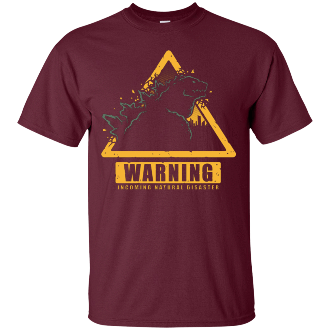 T-Shirts Maroon / Small Incoming Natural Disaster T-Shirt