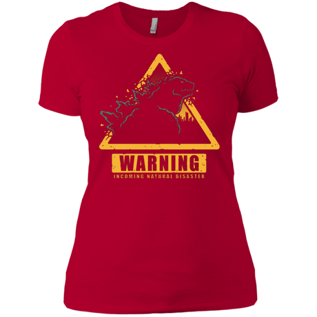 T-Shirts Red / X-Small Incoming Natural Disaster Women's Premium T-Shirt