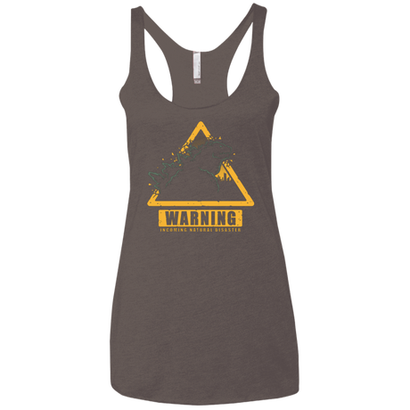 T-Shirts Macchiato / X-Small Incoming Natural Disaster Women's Triblend Racerback Tank