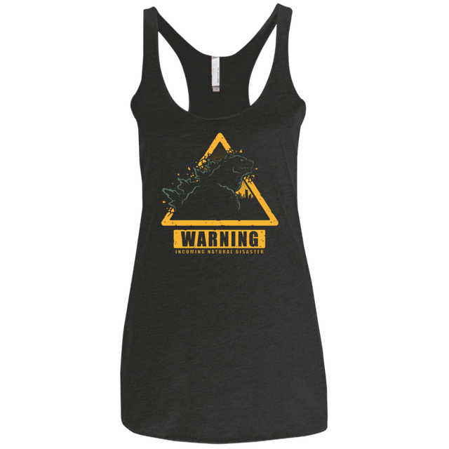 T-Shirts Vintage Black / X-Small Incoming Natural Disaster Women's Triblend Racerback Tank
