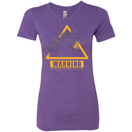 T-Shirts Purple Rush / Small Incoming Natural Disaster Women's Triblend T-Shirt
