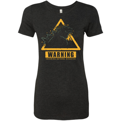 T-Shirts Vintage Black / Small Incoming Natural Disaster Women's Triblend T-Shirt