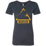 T-Shirts Vintage Navy / Small Incoming Natural Disaster Women's Triblend T-Shirt