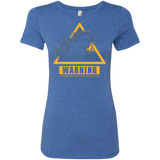 T-Shirts Vintage Royal / Small Incoming Natural Disaster Women's Triblend T-Shirt