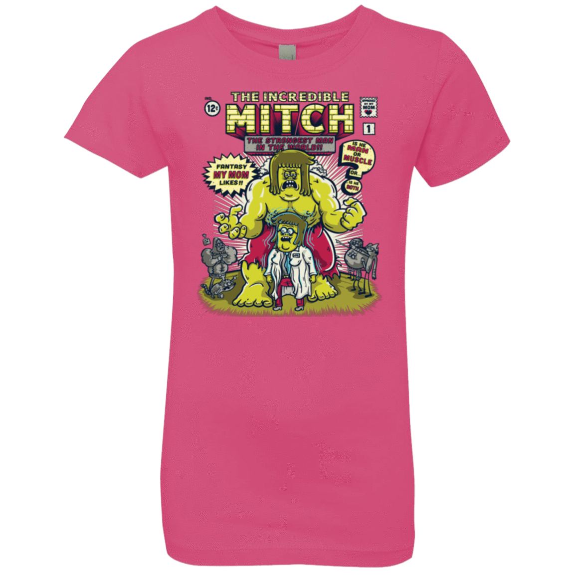 T-Shirts Hot Pink / YXS Incredible Mitch Girls Premium T-Shirt