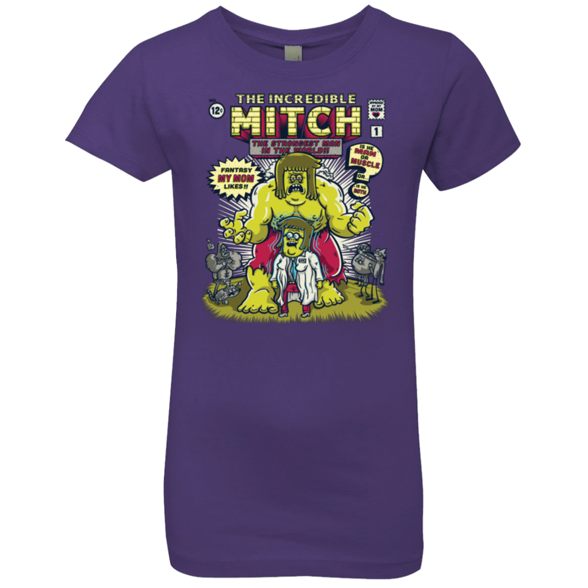 T-Shirts Purple Rush / YXS Incredible Mitch Girls Premium T-Shirt