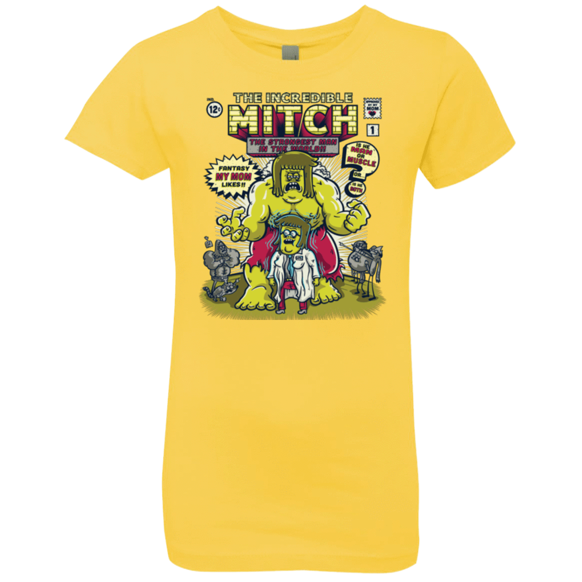 T-Shirts Vibrant Yellow / YXS Incredible Mitch Girls Premium T-Shirt
