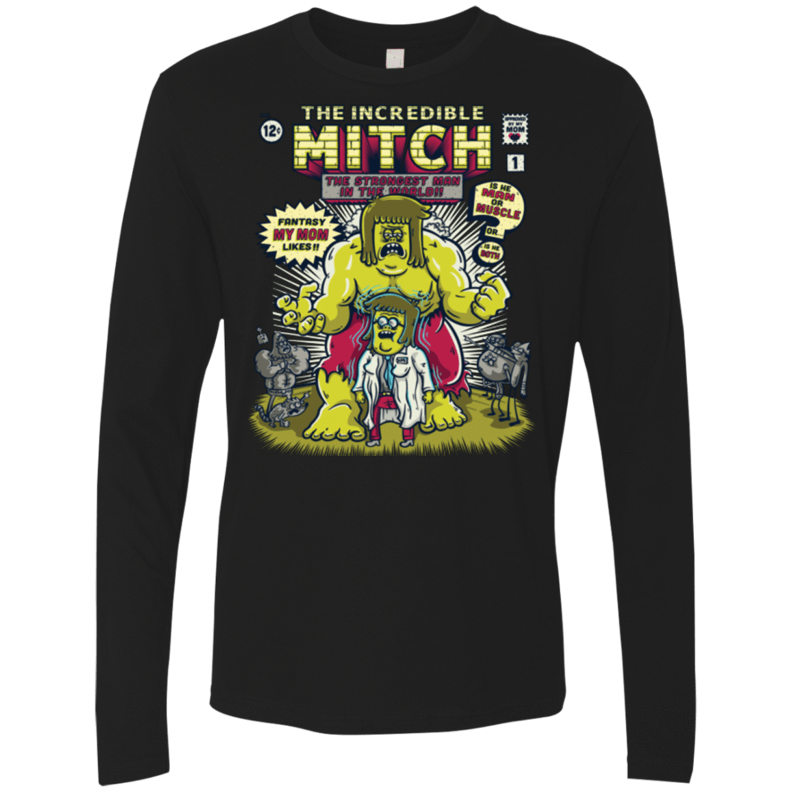 T-Shirts Black / Small Incredible Mitch Men's Premium Long Sleeve